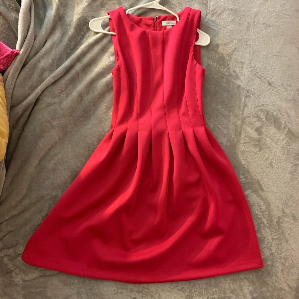 Formal Hot Pink dress with pockets